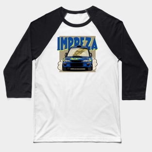 Subie 22B Rally Caricature Baseball T-Shirt